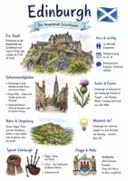 Vorschau - Arbeitsblätter - Lernplakat + Arbeitsblätter zum Thema "Edinburgh" + Lösung & MP3 + Mindmap + Infografik - Deckblatt