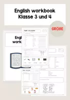 Vorschau - Unterrichtsreihen - English workbook - Klasse 3 und 4 (komplett, Merkwissen und Übung) - Deckblatt