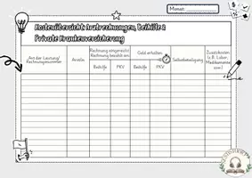 Vorschau - Lehrpläne/Lehrermaterial - Kostenübersicht: Arztrechnungen, Beihilfe & Private Krankenversicherung - Seite 3