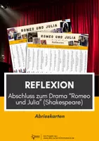 Vorschau - Anderer Materialtyp - Romeo und Julia: Abschließende Reflexion für Klasse 9 und 10 - Deckblatt