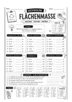 Vorschau - Arbeitsblätter - Wiederholung der Maßeinheiten - Umwandlung Gewicht, Flächen, Längen, Volumen - Seite 3