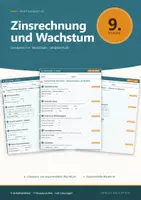 Vorschau - Arbeitsblätter - Zinseszins Mathematik 9 Realschule - Deckblatt