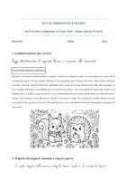 anteprima - Compiti in classe/Test - TEST DI INGRESSO ITALIANO - CLASSE QUARTA - Pagina 1