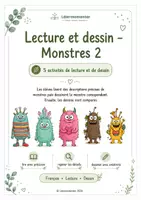 Vorschau - Arbeitsblätter - Lecture et dessin Monstres 2 - Deckblatt