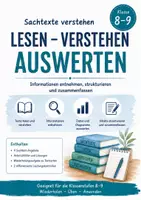 Vorschau - Unterrichtsreihen - Sachtexte verstehen, Informationen entnehmen und auswerten - Deckblatt