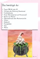 Vorschau - Mal- und Bastelvorlagen - Kunst Halloween Hexenkessel (Klasse 1-4) - Seite 3