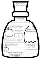 Vorschau - Stundenentwürfe - Halloween Rückblick Steckbriefe Reflexion Grundschule - Seite 3