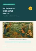Vorschau - Stundenentwürfe - Dschungel & Regenwald in der Kita – 20 Angebote, Praxiskarten und Kopiervorlagen - Deckblatt