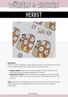 Vorschau - Arbeitsblätter - Mathespiele Herbst - 10 Würfelspiele (Addition und Subtraktion) - Seite 2