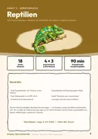 Vorschau - Stundenentwürfe - Wirbeltiere als Expertenpuzzle: Reptilien - Ein vollständig geplantes Gruppenpuzzle für eine Doppelstunde Biologie in Klasse 5 oder 6 - Deckblatt