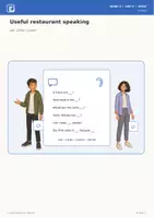 Vorschau - Stundenentwürfe - ENGLIVA SPEAK: Unit 9 · Eating out (MORE! 2, LP 2023) – Information Gap Activity - Seite 1