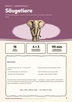Vorschau - Stundenentwürfe - Säugetiere – Expertenpuzzle Biologie Klasse 5/6 - Seite 1