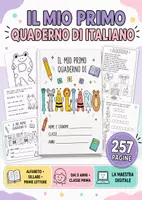 anteprima - Materiale di supporto/inclusione - IL MIO PRIMO QUADERNO ITALIANO – 257 SCHEDE SU ALFABETO, SILLABE E PRIME LETTURE - Pagina di copertina