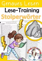Vorschau - Arbeitsblätter - Lesetraining - Stolperwörter / Stolpersätze - sinnentnehmendes Lesen auf Satzebene - Deckblatt