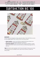 Vorschau - Arbeitsblätter - Mathespiele: Würfeln & Rechnen - Subtraktion bis 100 - Seite 2