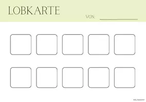 Vorschau - Fördermaterial/Inklusion - Lobkarten zur positiven Verstärkung – Verstärkerkarten - Seite 1