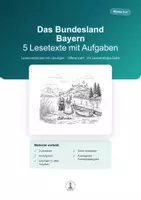 Vorschau - Arbeitsblätter - Unsere 16 Bundesländer | 80 Lesetexte mit 640 Aufgaben | Leseverständnis Deutschland Klasse 3–4 - Seite 1