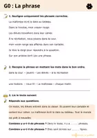 Aperçu - Feuilles d'exercices - Mon livret de grammaire n°1 - Eduki - Page 3