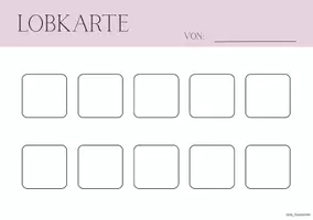Vorschau - Fördermaterial/Inklusion - Lobkarten zur positiven Verstärkung – Verstärkerkarten - Deckblatt
