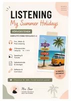 Vorschau - Stundenentwürfe - Listening – My Summer Holidays ☀️ Hörverstehen Englisch Klasse 6 - Deckblatt