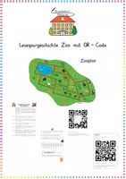 Vorschau - Arbeitsblätter - Zoo: Lesespurgeschichte mit QR-Code (Leseverstehen) - Deutsch - Kl. 2/3 - Deckblatt