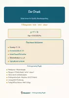 Vorschau - Arbeitsblätter - Der Druck – Prüfungstraining Physik (Klasse 8) - Deckblatt