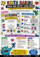 Vorschau - Stundenentwürfe - KEITH HARING - KUNST PAKET - qlixu - Deckblatt