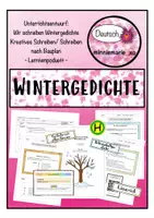 Vorschau - Stundenentwürfe - Unterrichtsentwurf - Wir schreiben Wintergedichte - Deckblatt