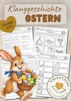 Vorschau - Arbeitsblätter - Klanggeschichte Ostern Musikunterricht Arbeitsblätter - Deckblatt