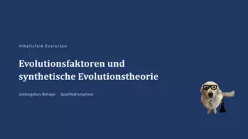 Vorschau - Unterrichtsreihen - Unterrichtsreihe: Evolutionsfaktoren - Deckblatt