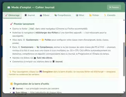 Aperçu - Outils du professeur - Le Cahier Journal Interactif : de la PS au CM2 en un clic - Page 2