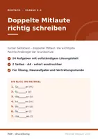 Vorschau - Arbeitsblätter - Doppelte Mitlaute richtig schreiben - Seite 1
