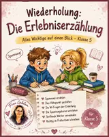 Vorschau - Arbeitsblätter - Wiederholung - Erlebniserzählung - Deckblatt