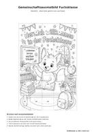 Vorschau - Mal- und Bastelvorlagen - Gemeinschaftsbild Fuchsklasse - Deko (1. -4. Klasse) - Seite 3