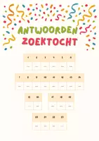 Voorbeeld - Zoektocht carnaval - Voorblad