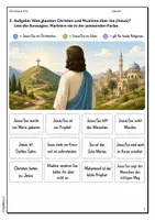 Vorschau - Arbeitsblätter - AB Isa: Jesus im Islam/Weltreligionen - Deckblatt