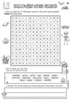 Vorschau - Arbeitsblätter - Halloween Englisch: Suchsel / Word Search Quiz English | Halloween Vocabulary / Wortschatz | 4-fach differenziert mit Lösungen & Schreibaufgabe | Klasse 3/4/5/6/7 I Herbst Material - Seite 2