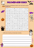 Vorschau - Arbeitsblätter - Halloween Englisch: Suchsel / Word Search Quiz English | Halloween Vocabulary / Wortschatz | 4-fach differenziert mit Lösungen & Schreibaufgabe | Klasse 3/4/5/6/7 I Herbst Material - Seite 3