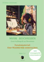 Vorschau - Arbeitsblätter - Musikkritik - Musterbeispiel - Musik beschreiben: Zusatzmaterial - Deckblatt
