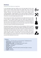 Vorschau - Text - Electives at American High Schools - Reading - Seite 1