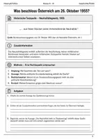 Vorschau - Arbeitsblätter - Österreichischer Nationalfeiertag Arbeitsblatt Klasse 9–10 - Seite 2