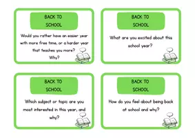 Vorschau - Aufgabenkarten - Back to School: Conversation Cards Englisch: ab Klasse 8 (differenziert) - Seite 3