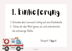 Vorschau - Stundenentwürfe - Wörterklinik Einführung mit Aushängen, Material und Verlaufsplanung - Seite 3