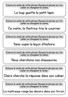Aperçu - Feuilles d'exercices - Changer le verbe d'une phrase - exerercie rituel - Page 3