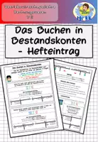 Vorschau - Arbeitsblätter - Das Buchen in Bestandskonten BwR 7 II Lehrplan Plus - Hefteintrag - Deckblatt