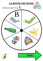anteprima - Materiale di supporto/inclusione - La ruota dei suoni - consapevolezza fonologica - Pagina 1