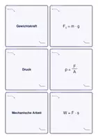 Vorschau - Spiele - Physik-Merkspiel: Physikalische Größen & Formeln – Grundlagen | 24 Kärtchen - Seite 2