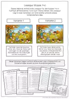 Vorschau - Arbeitsblätter - Lesespur "Herbst" - Klasse 1 bis 4 - Seite 1