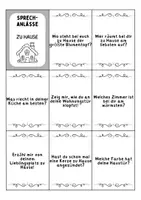 Vorschau - Spiele - Sprechanlässe zu Hause / wohnen / Möbel & Räume - DaZ/DaF / Deutsch (Redespiel) - Seite 1