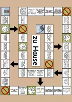 Vorschau - Spiele - Plauderbrettspiel: Thema zu Hause / wohnen / Möbel & Räume - DaZ/DaF / Deutsch - Seite 1